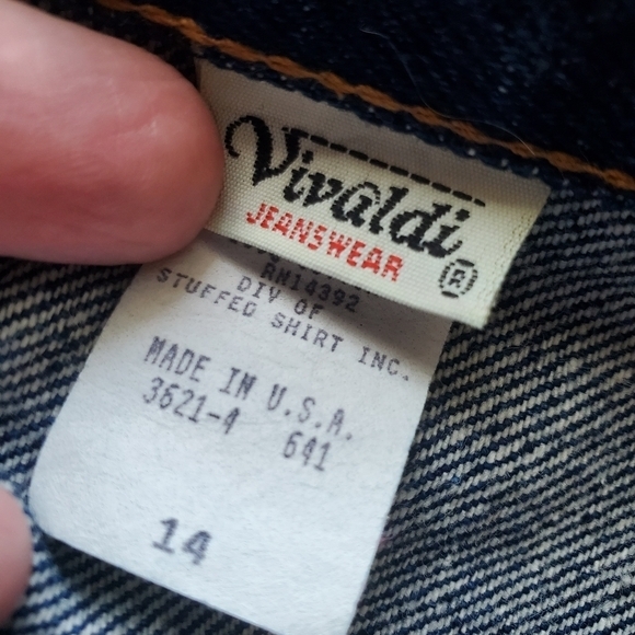 Vivaldi Jeanswear Women's 1980s Vintage Denim‎ Wrap Style Jean Skirt Made In USA - Picture 9 of 11